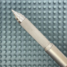 Load image into Gallery viewer, Roady  / Sandblasted Titanium - Knurled Grip, Grooved Cap with Silver Clip