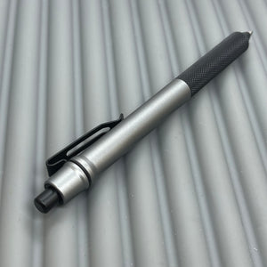 > Spoke Click Model C Aluminum: Battleship Grey / Black Knurled Grip