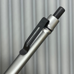 > Spoke Click Model C Aluminum: Battleship Grey / Black Knurled Grip