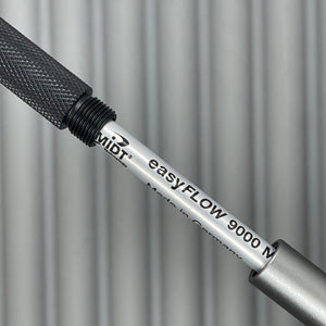 > Spoke Click Model C Aluminum: Battleship Grey / Black Knurled Grip