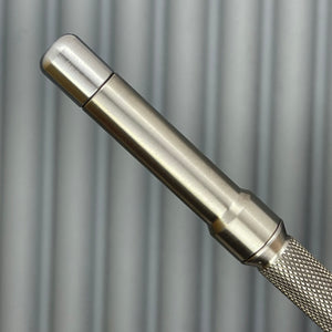 Roady  / Titanium - Knurled Grip, Slotted Black Aluminum Cap