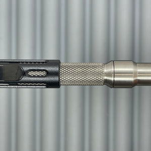 Roady  / Titanium - Knurled Grip, Slotted Black Aluminum Cap