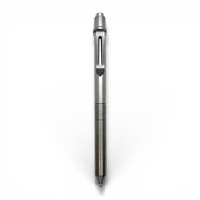 Load image into Gallery viewer, > Spoke Click Model CX-E: Shiny Titanium / Milli-Groove Grip (Uses Pentel® EnerGel refills)