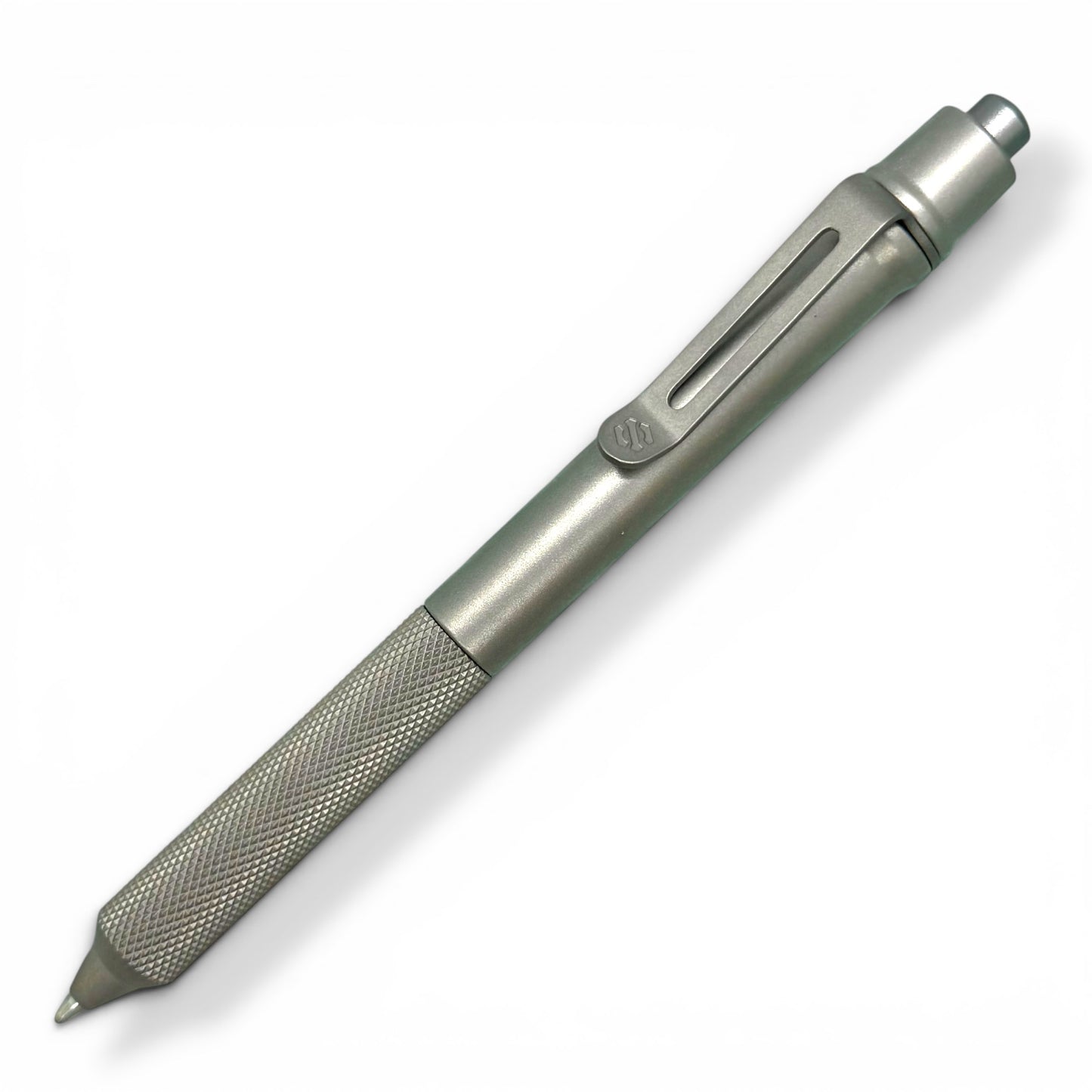 > Spoke Click Model C: Matte Titanium /  Knurled Grip