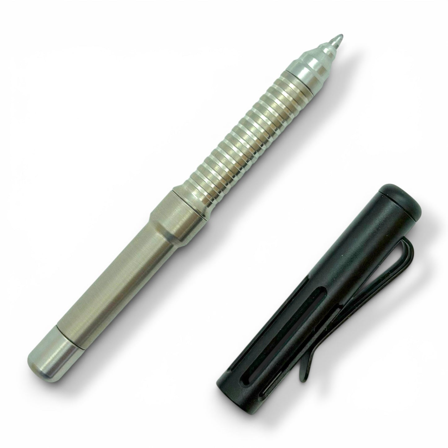 Roady  / Titanium - Groove Grip - Slotted Black Aluminum Cap