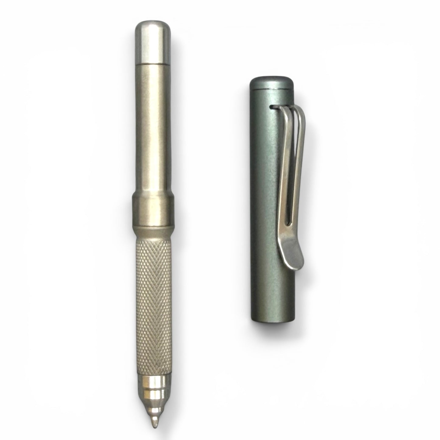 Roady - Titanium / Knurled Grip - Graphite Olive Aluminum Cap