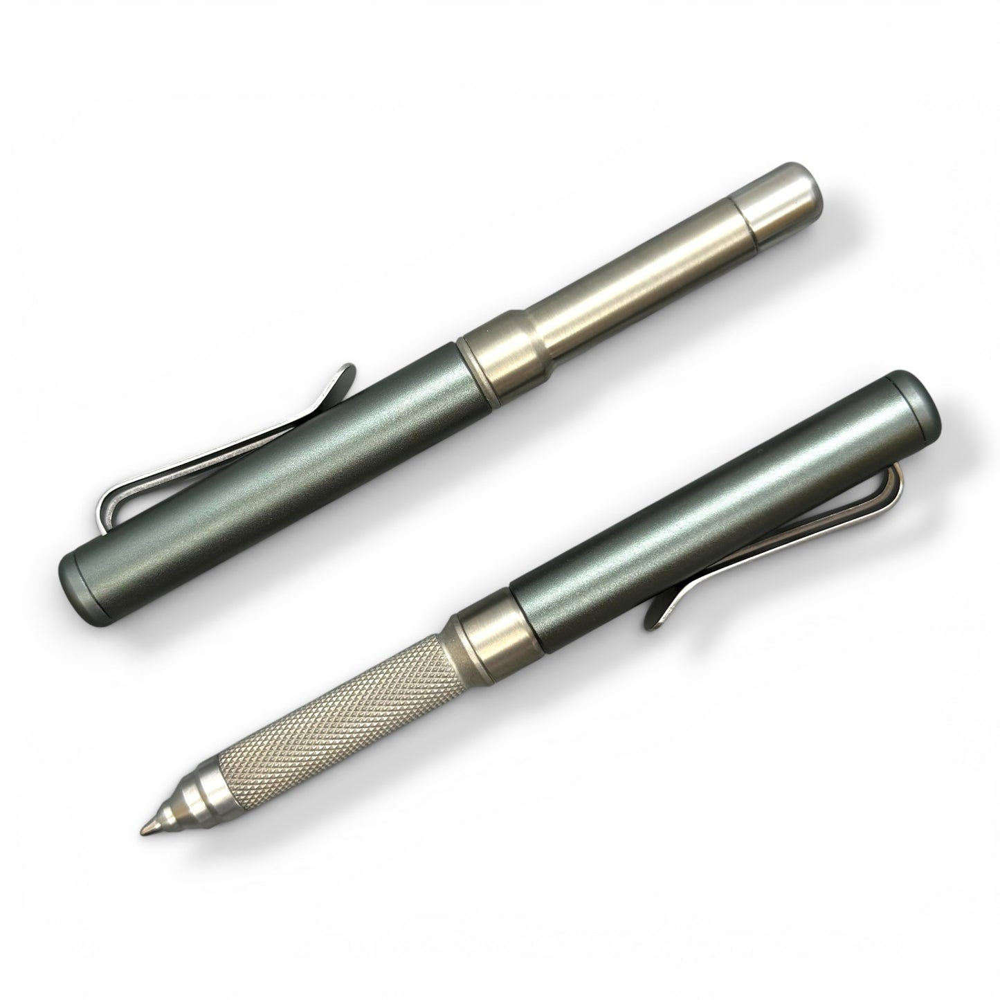 Roady - Titanium / Knurled Grip - Graphite Olive Aluminum Cap