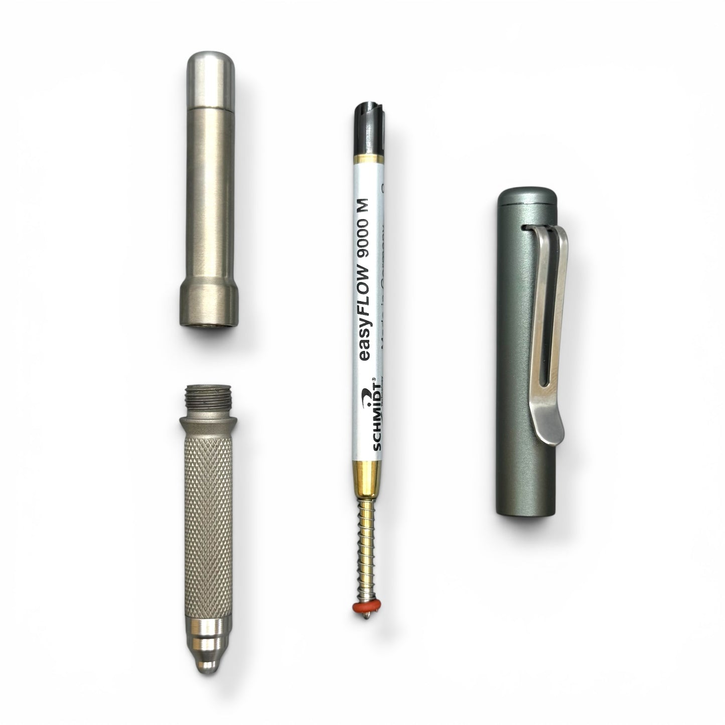 Roady - Titanium / Knurled Grip - Graphite Olive Aluminum Cap
