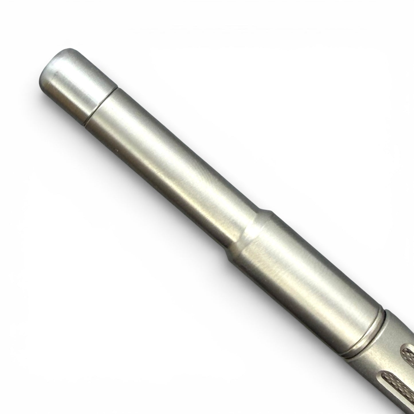Roady XL / Matte Titanium Slot Cap - Knurl Grip - Shiny Barrel