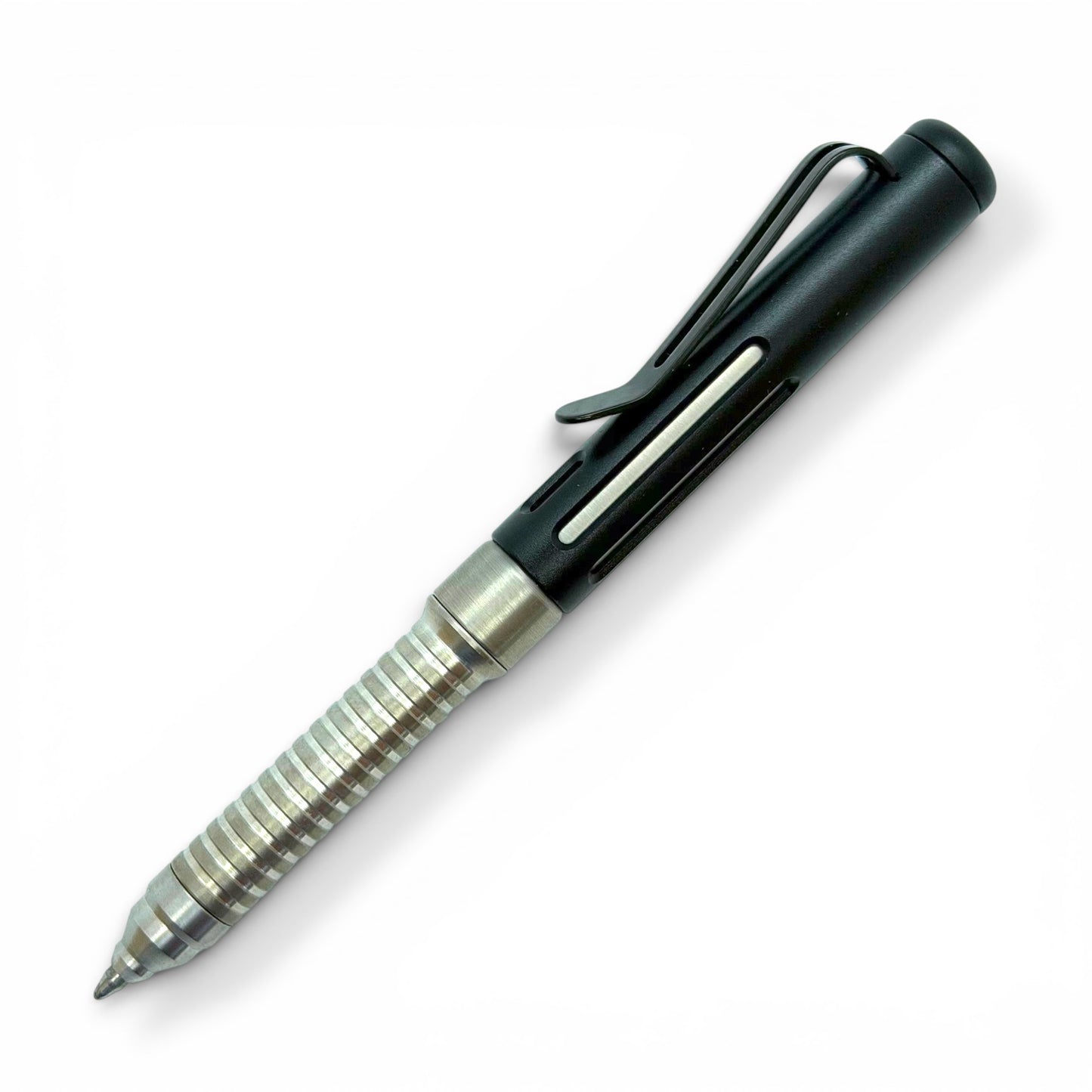 Roady  / Titanium - Groove Grip - Slotted Black Aluminum Cap