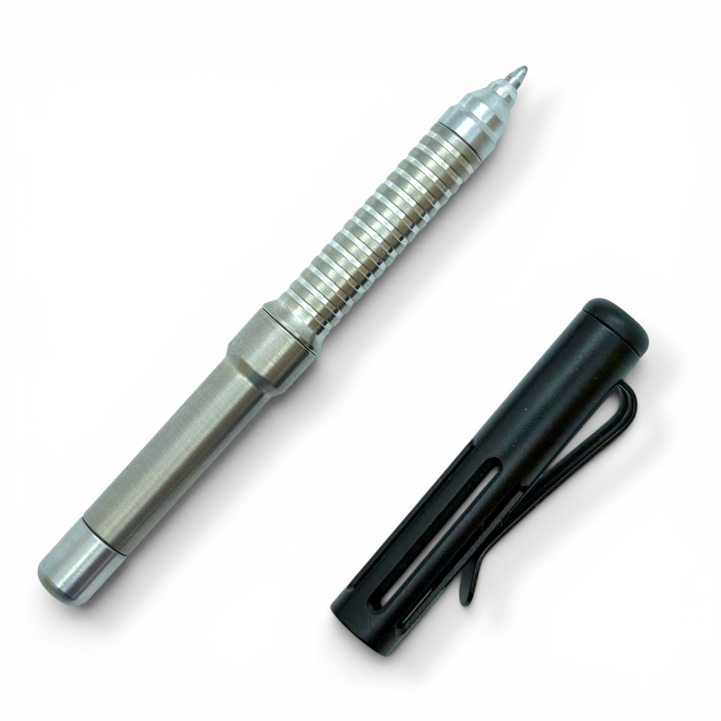 Roady  / Titanium - Groove Grip - Slotted Black Aluminum Cap