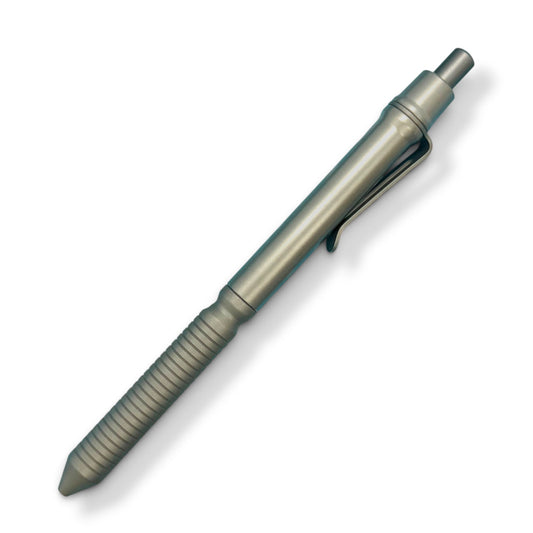 > Spoke Click Model CX: Matte Titanium / Grooved Grip