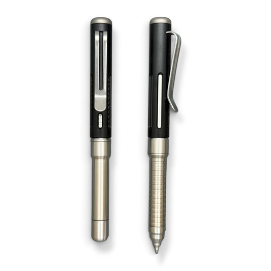 Roady  / Titanium - Groove Grip - Slotted Black Aluminum Cap